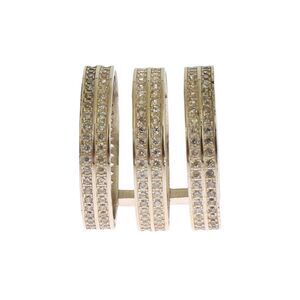 Nialaya Authentic Womens Clear CZ 925 Sterling Silver Ring